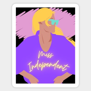 Miss Independent Sticker